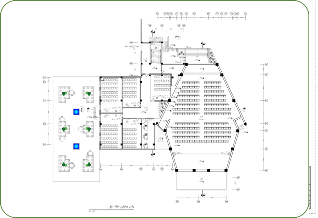 طراحی آمفی تئاتر دانشکده پرستاری