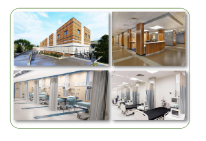 دانشگاه علوم پزشکی خراسان شمالی طراحی بخش جدید اورژانس، بستری عمومی، بخش VIP و اتاق عمل های بیمارستان امام علی )ع(